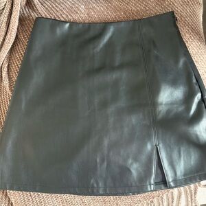Hollister Vegan Black Mini Skirt